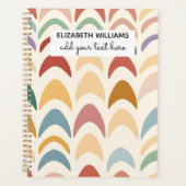Watercolor Boho Regenboog Planner (Voorkant)