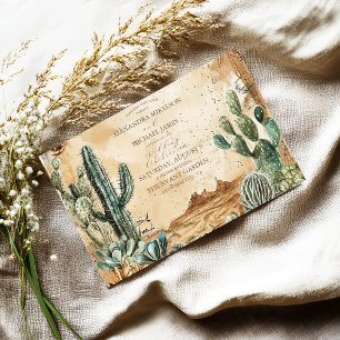 Watercolor Boho Westers Kaart