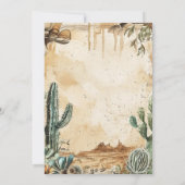 Watercolor Boho Westers Save The Date (Achterkant)