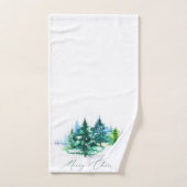 Watercolor bomen  handdoek (Handdoek)