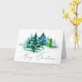 Watercolor bomen  kaart (Gele Bloem)