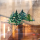 Watercolor bomen  raamsticker (Vel 2)