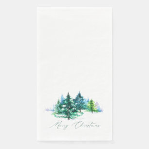 Watercolor bomen  servet