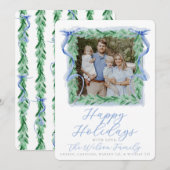 Watercolor Boog Kerstkaart (Voorkant / Achterkant)