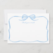 Watercolor Boog Something Blue Bruiloftsfeest Bedankkaart (Voorkant)