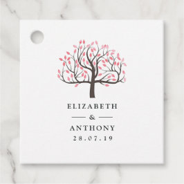 Watercolor Boom Bruiloft Bedankjes Labels