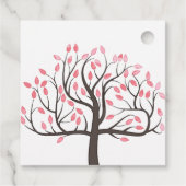 Watercolor Boom Bruiloft Bedankjes Labels (Achterkant)