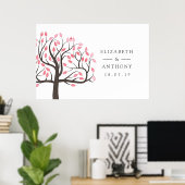 Watercolor Boom Bruiloft Poster (Thuiskantoor)