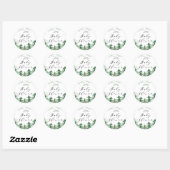 Watercolor Bos Baby Shower Sticker (Vel)