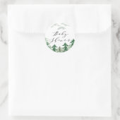 Watercolor Bos Baby Shower Sticker (Tas)