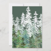 Watercolor bos bedrijfsfeest kaart (Achterkant)