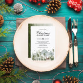 Watercolor bos | Bomen en herten | Uitnodiging