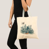 Watercolor Bos Bruidsmeisje Tote Bag (Voorkant (product))