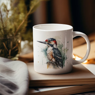 Watercolor Bos Specht Koffiemok
