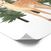 Watercolor Bosdier Kinderkamer Muur Kunst Poster (Hoek)