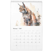 Watercolor Bosdieren – 2026 Kalender (Feb 2027)