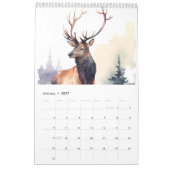 Watercolor Bosdieren – 2026 Kalender (Jan 2027)