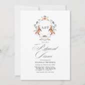 Watercolor Bosland Laurier Crest Proefdiner Kaart (Voorkant)