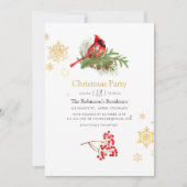 Watercolor Bosvogel Kerstfeest Kaart (Voorkant)