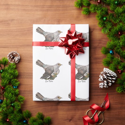 Watercolor bosvogels cadeaupapier (Feestdagen Geschenken)