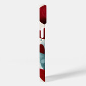 Watercolor Botanical Art Phone Case - Stylized Red (Achterkant / Rechts)