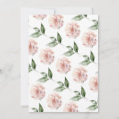 Watercolor  Botanical Bridal Tea Shower Kaart (Achterkant)