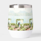 Watercolor Botanical Wedding Mug – Guest Favor (Achterkant)