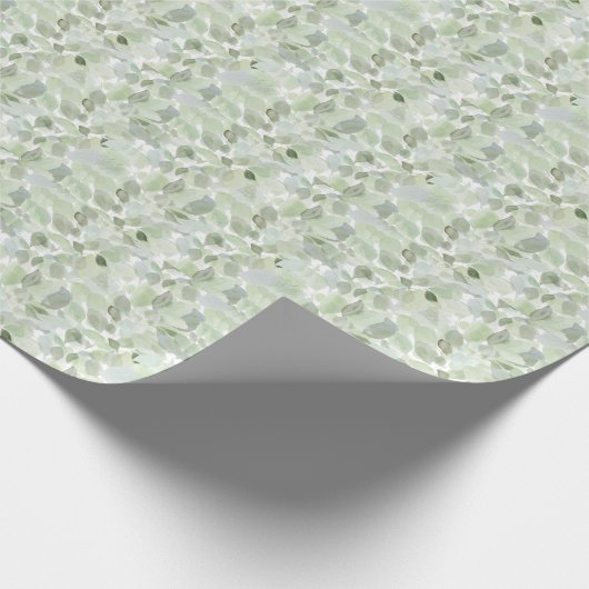 Watercolor Botanisch  Cadeaupapier (Hoek)