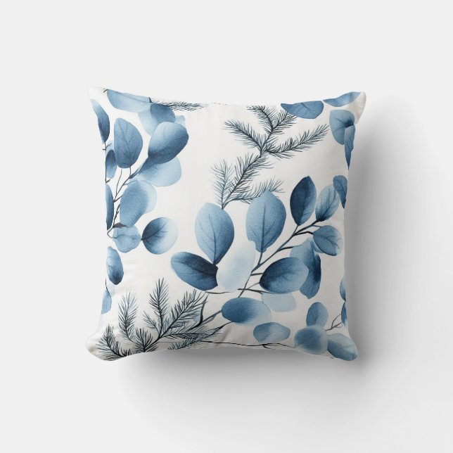 Watercolor Botanisch Kussen (Voorkant)