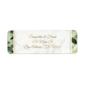 Watercolor Botanisch Retouradres Etiket (Voorkant)