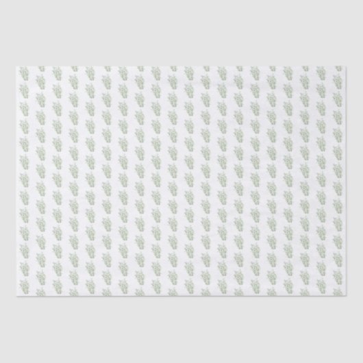 Watercolor Botanisch  Tissuepapier (Voorkant)