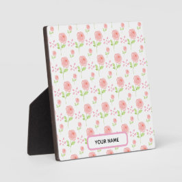 Watercolor Botanische Bloem Patroon Planner Fotoplaat