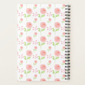 Watercolor Botanische Bloempatroon Planner (Achterkant)