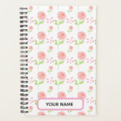 Watercolor Botanische Bloempatroon Planner (Voorkant)