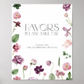 Watercolor Botanische Favorieten 'Neem er eentje'  Poster (Voorkant)