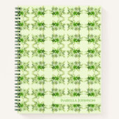 Watercolor Botanische Naam Notitieboek (Voorkant)