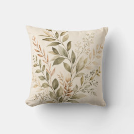 Watercolor botanische takken decoratieve kussen
