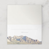 Watercolor Boulder Colorado Flatirons Naam  Plaatskaartje (Buitenkant ongevouwen)