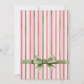 Watercolor Bow Family Photo Christmas Card Feestdagenkaart (Achterkant)