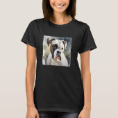 Watercolor Boxer Hond T-shirt (Voorkant)