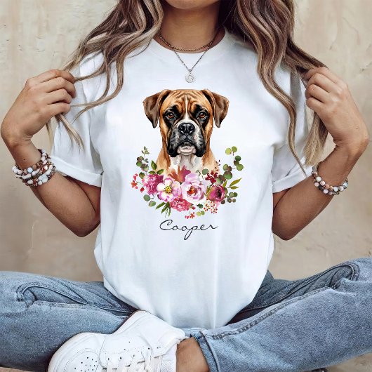 Watercolor Boxer T-shirt