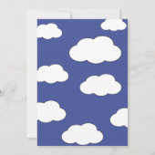 Watercolor bride on cloud wine bridal shower kaart (Achterkant)