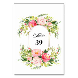 Watercolor Bright Festive Flower Wedding Kaart