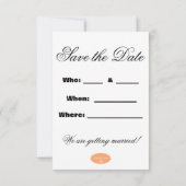 Watercolor Bruiden Save the Date (Achterkant)