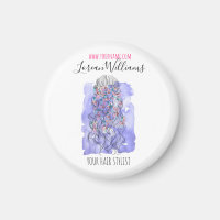 Watercolor Bruidsbloemenkrans en golvende brandin