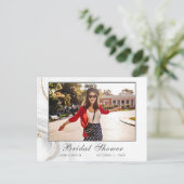 Watercolor Bruiloft Feest Foto Uitnodigingskaart Briefkaart (Staand voorkant)