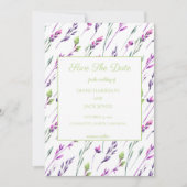 Watercolor Bruiloft Save the Date Kaart (Voorkant)