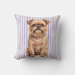 Watercolor Brussels Griffon hondenkussen Kussen
