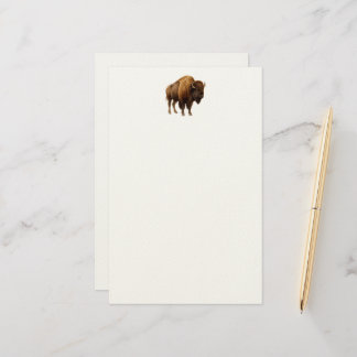 Watercolor Buffalo Notitieblok Briefpapier