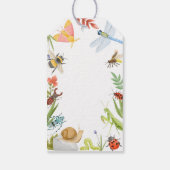 Watercolor Bugs & Insects Verjaardagsfeestje Gift Cadeaulabel (Achterkant)